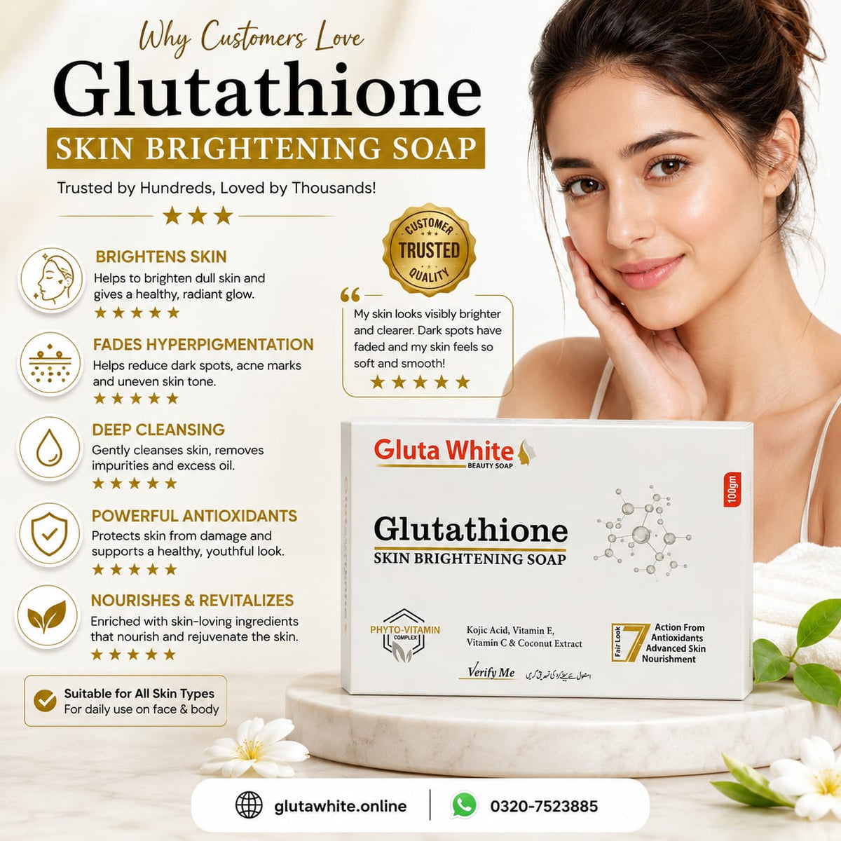 Gluta White Soap for Whitening