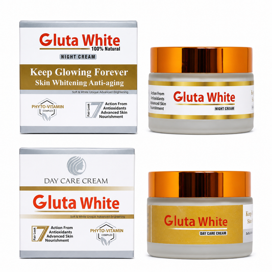 Gluta White Day and Night Cream For Face Whitening & Brightening