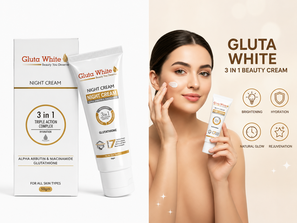 Gluta White 3 in 1 Natural Beauty Cream