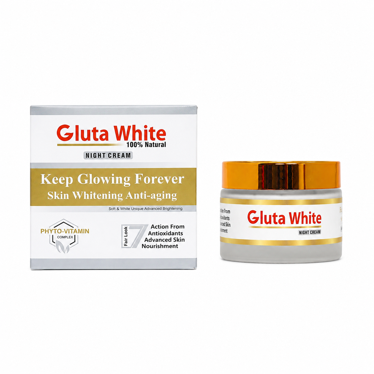 Gluta White Cream for Face Whitening & Brightening